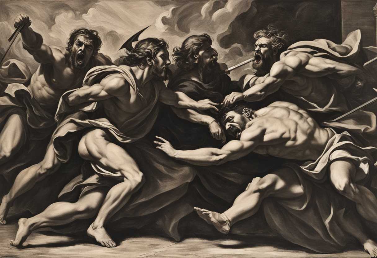 Disciples-in-intense-struggle-casting-out-a-demon-with-determination-foaming-at-the-mouth_shwi