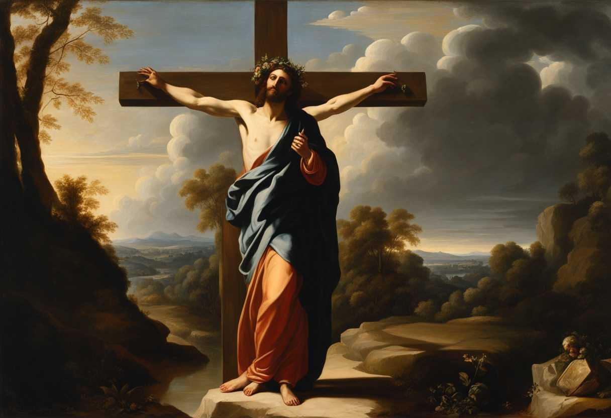 A-figure-stands-with-a-cross-in-hand-bathed-in-sunlight-embodying-faith-and-sacrifice_cfhk