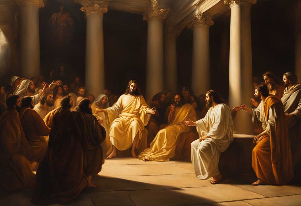 Jesus-and-disciples-surrounded-by-a-peaceful-crowd-in-warm-golden-light-radiating-spiritual-power_rthp
