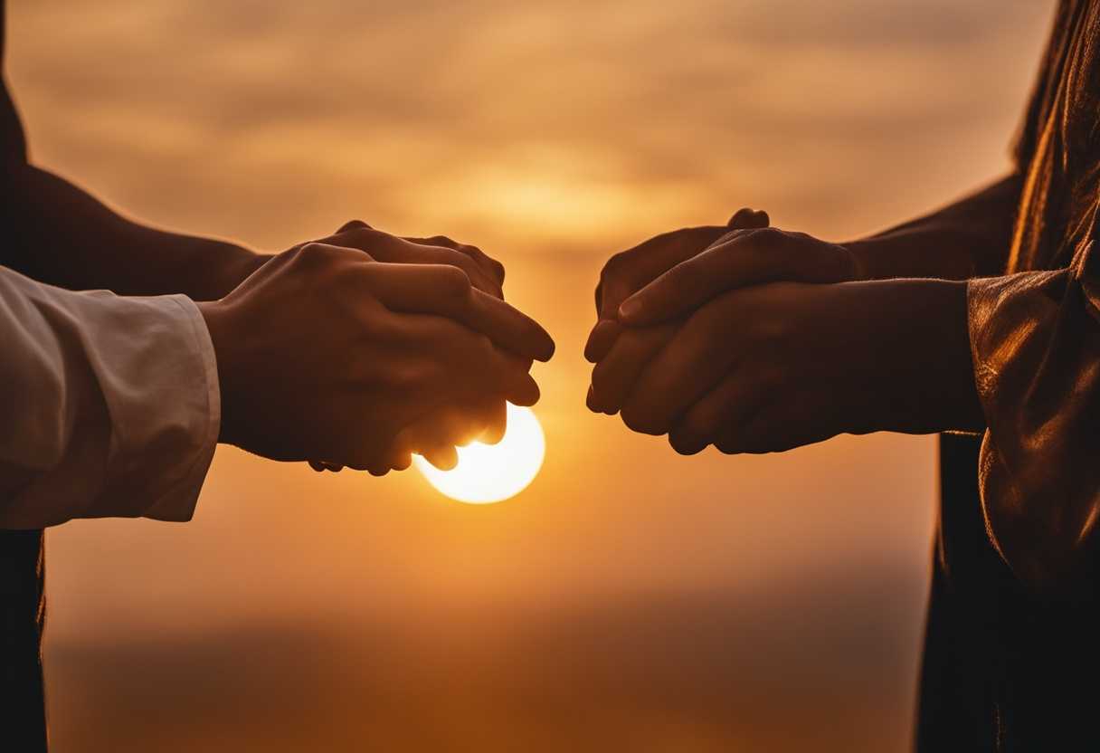 People-in-prayer-circle-at-sunset-hands-clasped-golden-light-serene-unity-and-spirituality_vvhc