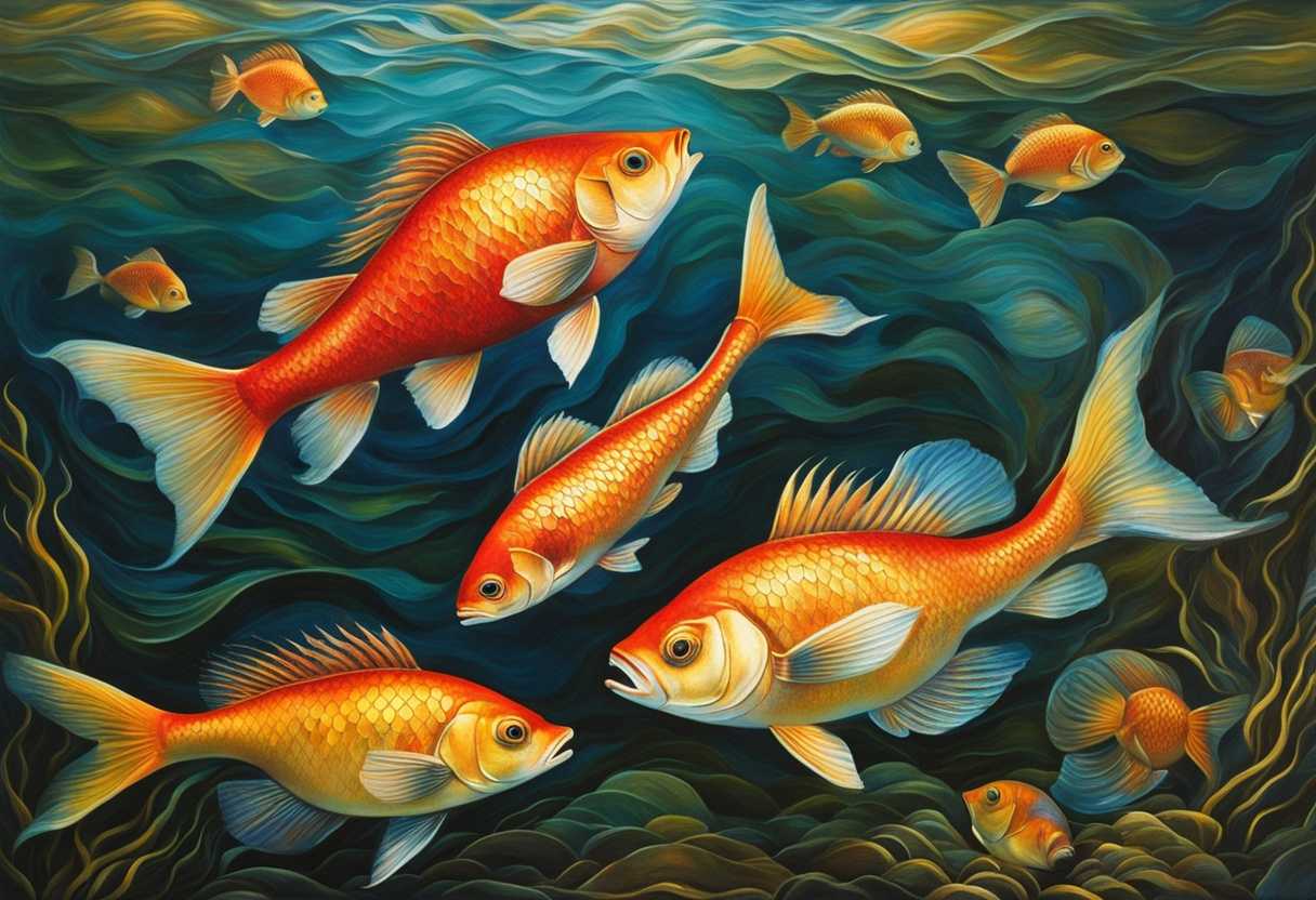 Vibrant-fish-dance-in-the-water-shimmering-scales-caught-in-a-net-of-tranquility_idyp