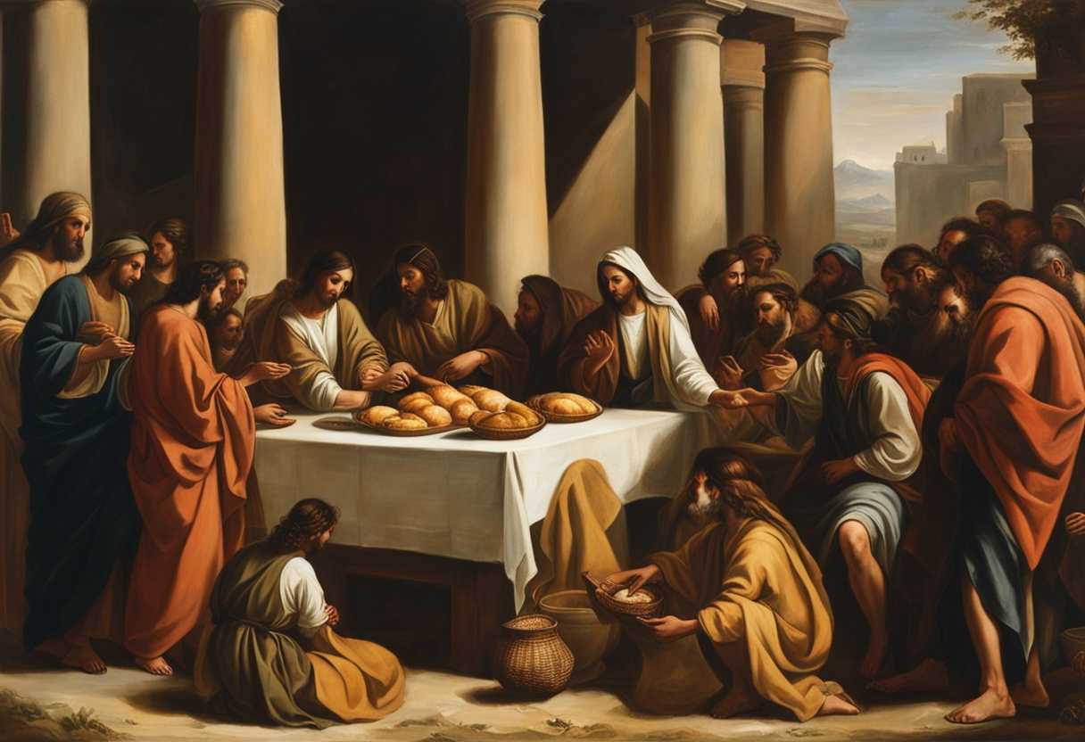 Jesus-and-disciples-feed-crowds-with-loaves-and-fish-in-desolate-place-satisfied-leftovers_fwrd