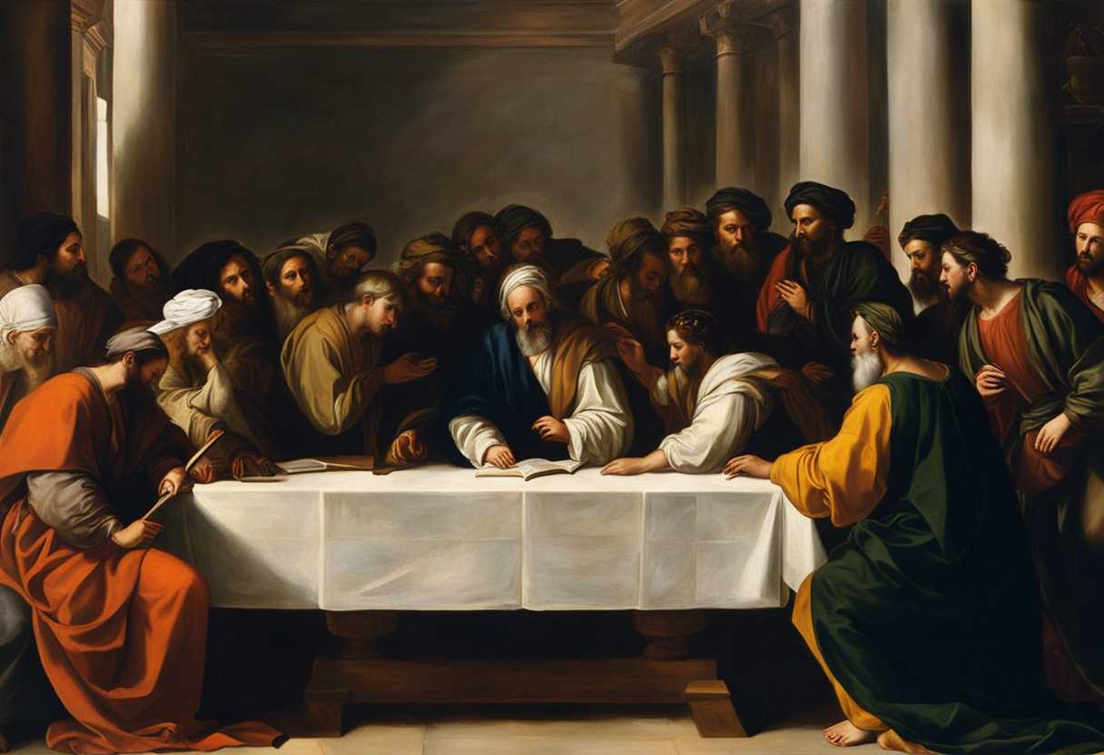 Pharisees-and-scribes-challenge-Jesus-clash-of-beliefs-divine-teachings-questioned-religious-tens_kuow