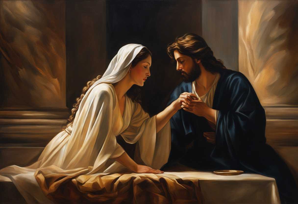 Jesus-and-a-woman-share-a-moment-of-unwavering-faith-and-compassion-under-intense-lighting_eahl