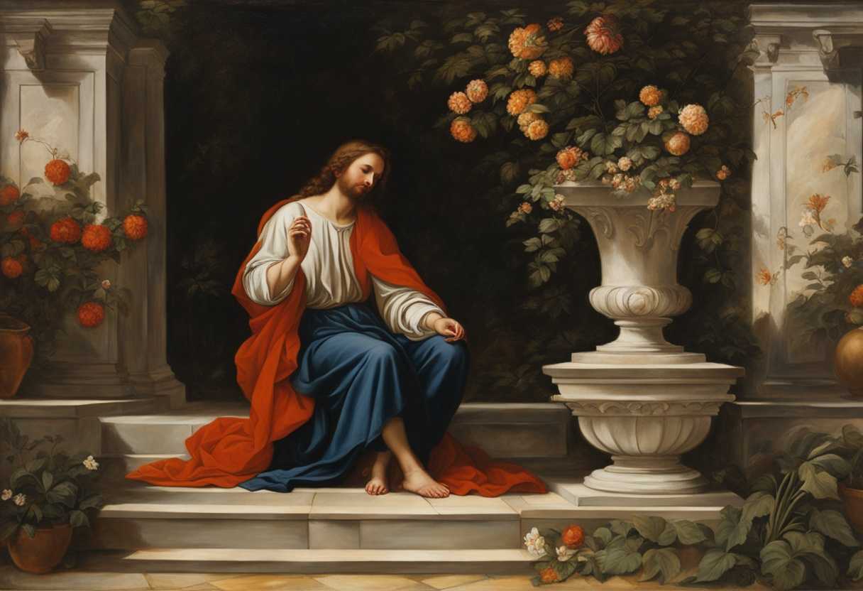 Peter-kneels-in-a-peaceful-garden-eyes-closed-hands-clasped-seeking-forgiveness-and-solace_pkwx
