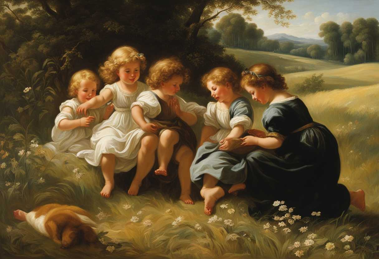 Innocent-laughter-fills-a-sunlit-meadow-as-carefree-children-play-embodying-the-essence-of-childhoo_pnfs
