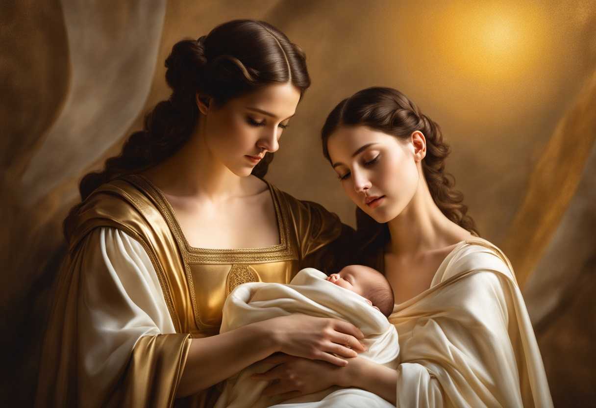 A-serene-family-portrait-in-golden-light-Mary-holding-baby-Jesus-Joseph-by-their-side_qeba