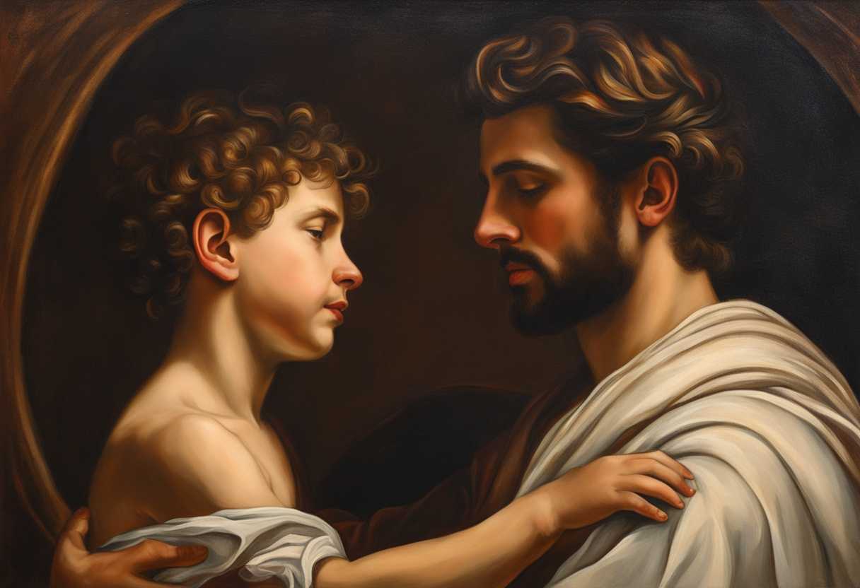 Father-and-son-share-a-proud-intimate-moment-showing-deep-bond-and-mutual-respect_ybpo