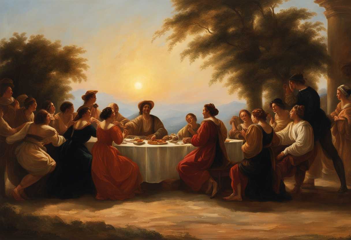 People-in-a-circle-laughing-under-the-setting-sun-sharing-candid-moments-of-connection_vpje
