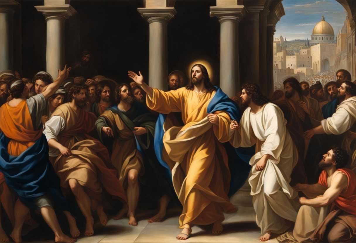 Jesus-strolling-through-Jerusalem-crowds-in-awe-reaching-out-basking-in-adoration-and-reverence_hwtr