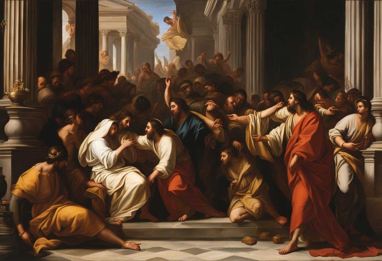 Jesus-disrupts-temple-commerce-heals-the-blind-and-lame-children-praise-priests-angered-fig-tree_myoi