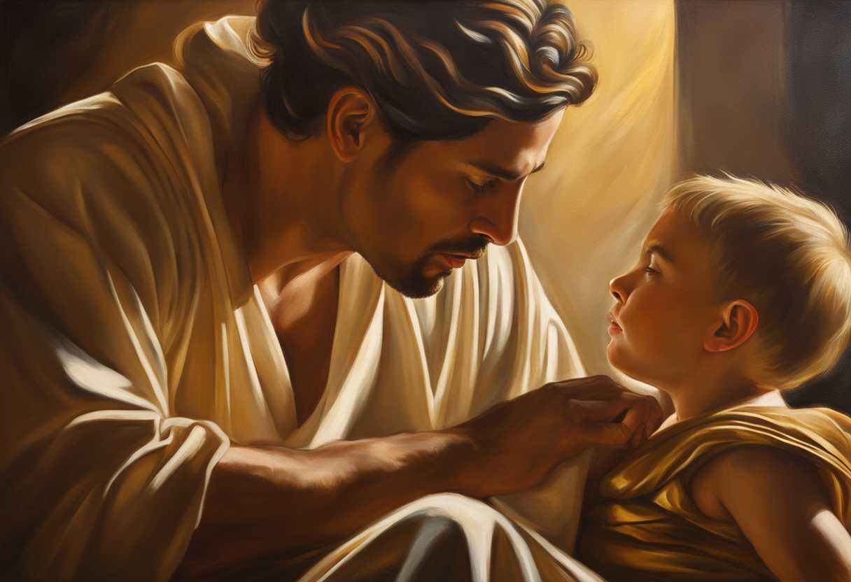 A-father-and-son-share-a-quiet-moment-of-wisdom-and-trust-in-a-golden-glow_sfdw