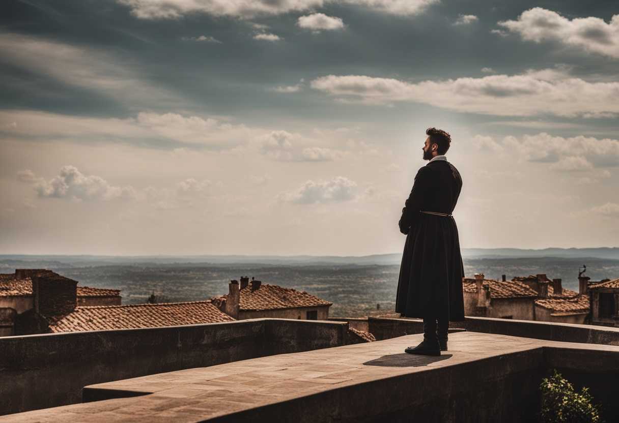 A-person-stands-confidently-on-a-rustic-rooftop-gazing-at-the-horizon-in-peaceful-solitude_krnt