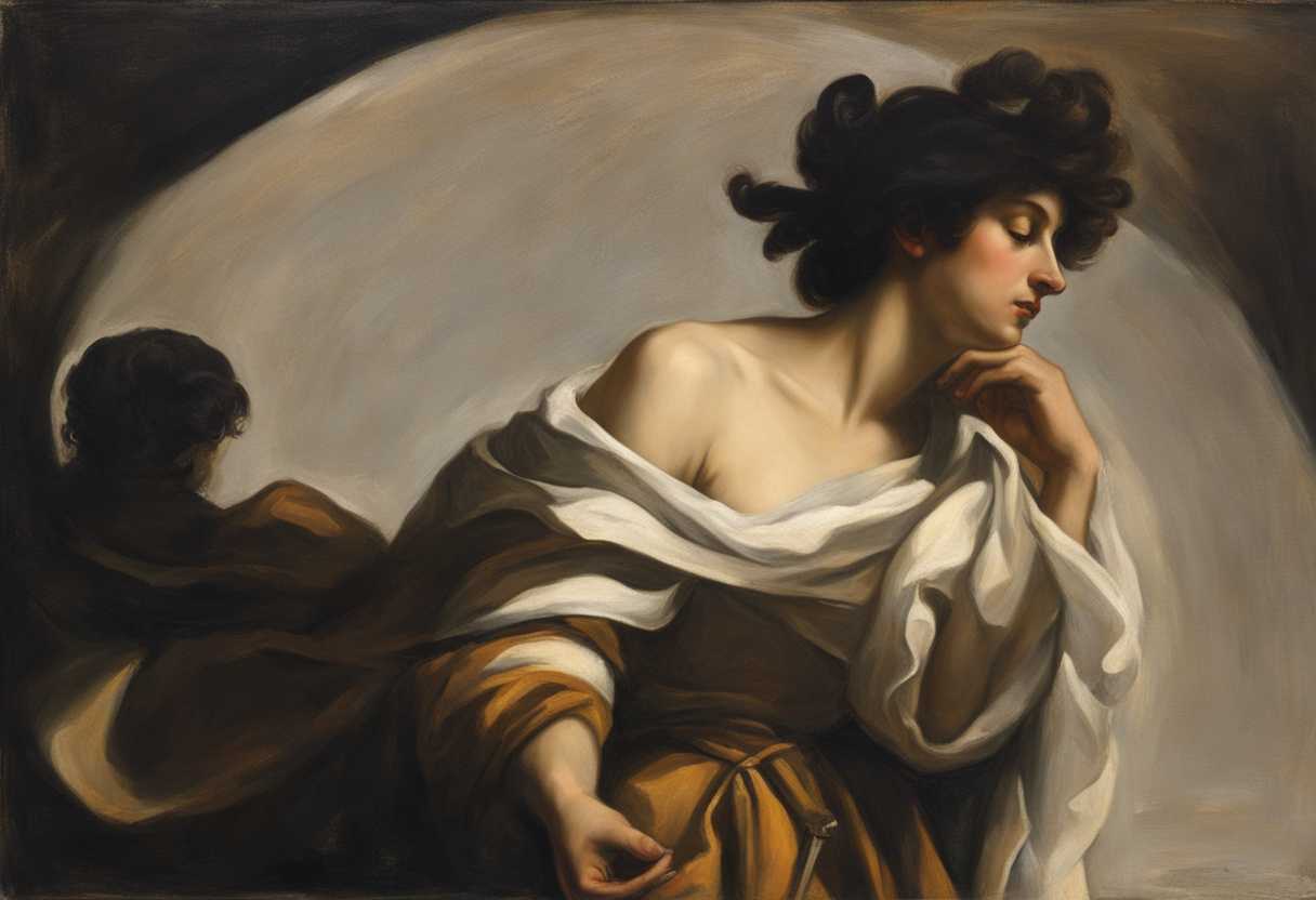 A-figure-hesitates-clutching-a-talent-symbol-surrounded-by-dim-light-and-regretful-ambiance_rosa