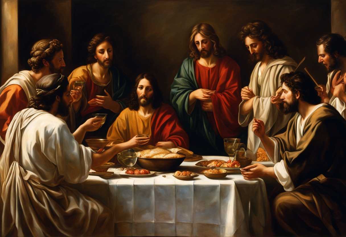 Jesus-and-disciples-share-Passover-meal-intimate-emotional-warm-lighting-solemn-moment_thek
