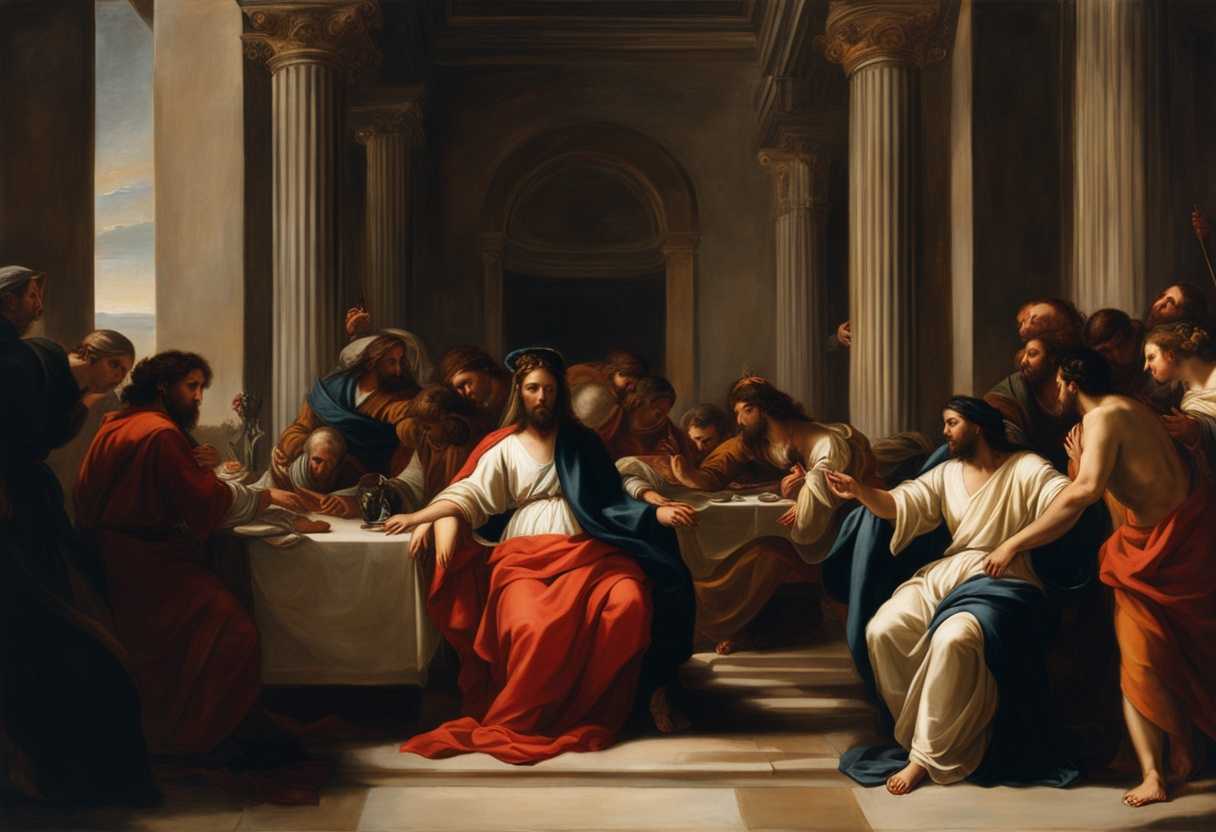 Intimate-religious-gathering-with-Jesus-disciples-and-a-woman-filled-with-controversy-and-emotion_kmtw