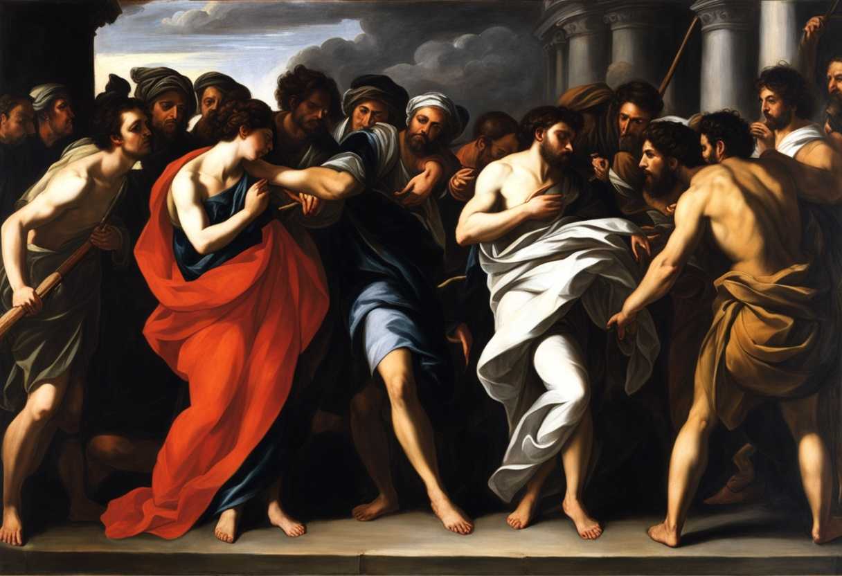 Disciples'-disapproval-of-ointment-tense-frozen-moment-powerful-emotions-intense-reaction-thoug_iyxs