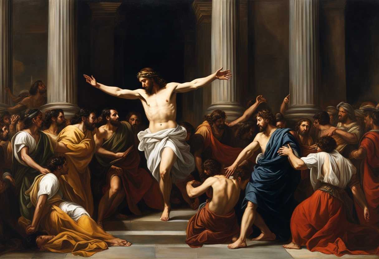Tense-scene-Jesus-Pilate-and-crowd-in-intense-exchange-frozen-moment-of-decision_jrnw