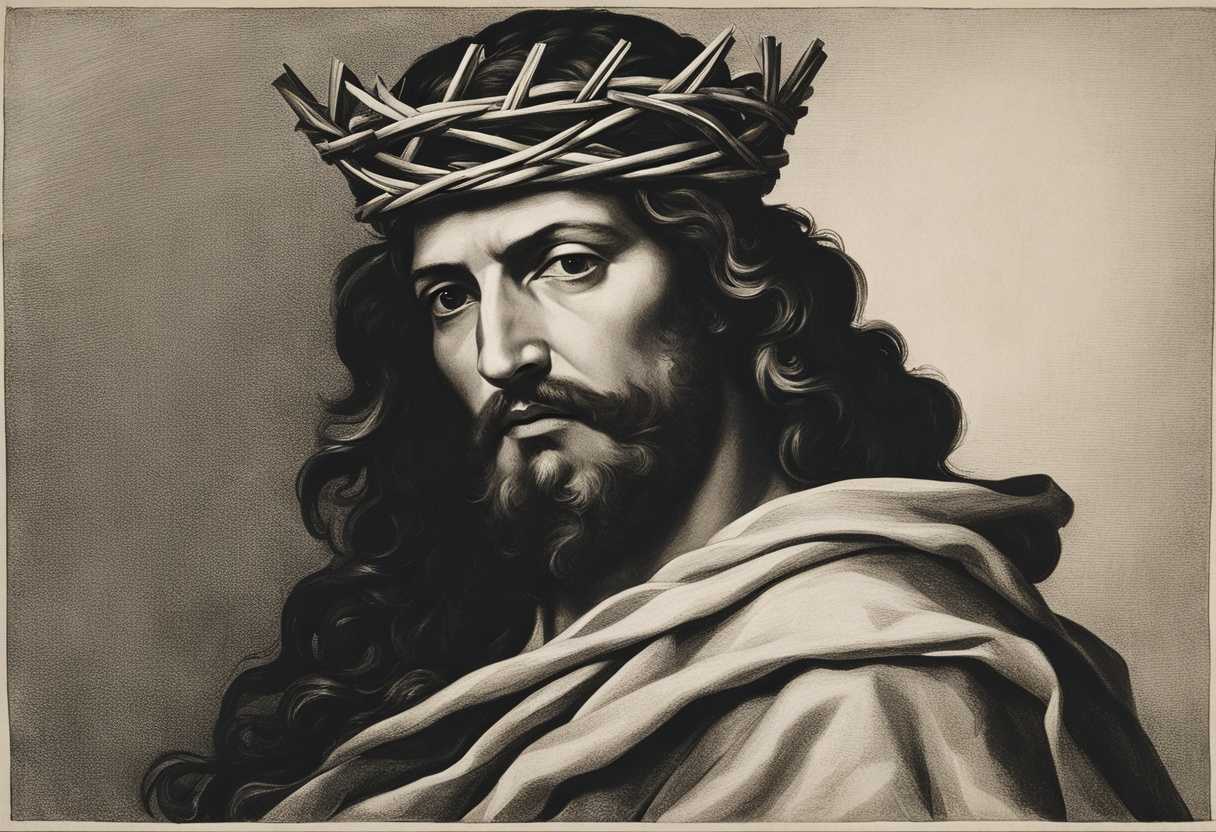 A-man-in-a-scarlet-robe-with-a-crown-of-thorns-holding-a-reed-humbly_qaai