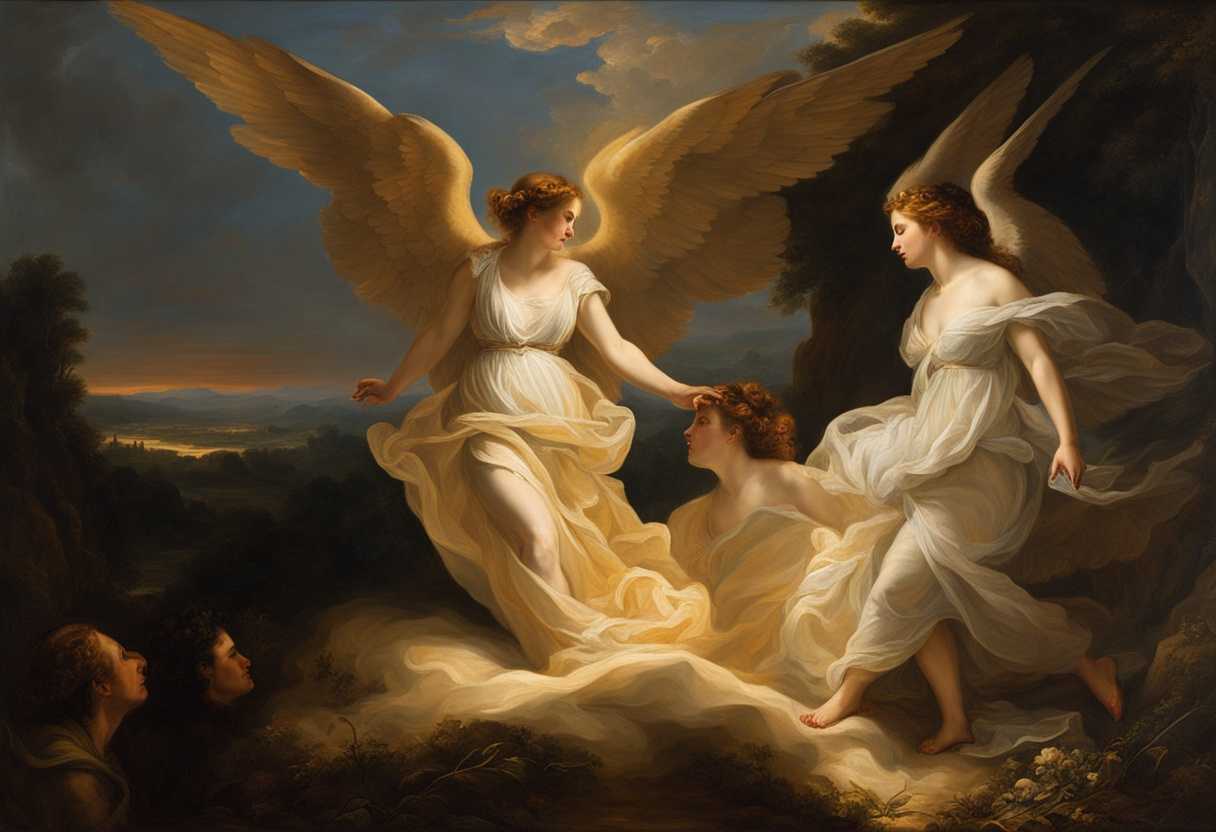 Two-women-encounter-a-dazzling-angel-at-dawn-radiating-light-and-power_qqak
