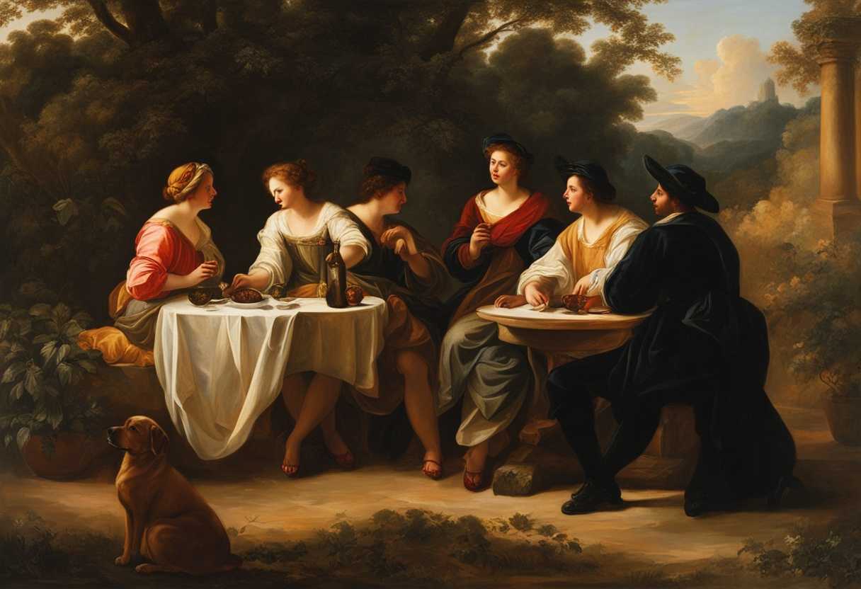 A-diverse-group-of-friends-chatting-in-the-glow-of-a-setting-sun_sliz