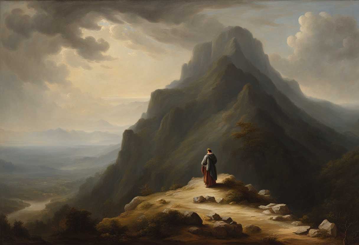 A-lone-figure-stands-tall-on-rugged-terrain-gazing-into-the-untamed-wilderness-with-anticipation_kari