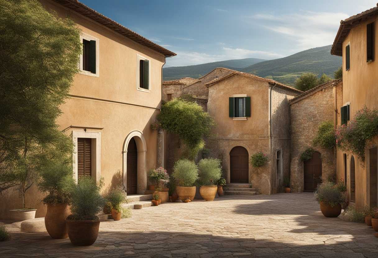In-a-tranquil-Galilean-village-diverse-residents-await-a-transformative-light-heralding-peace-and-_pdzi