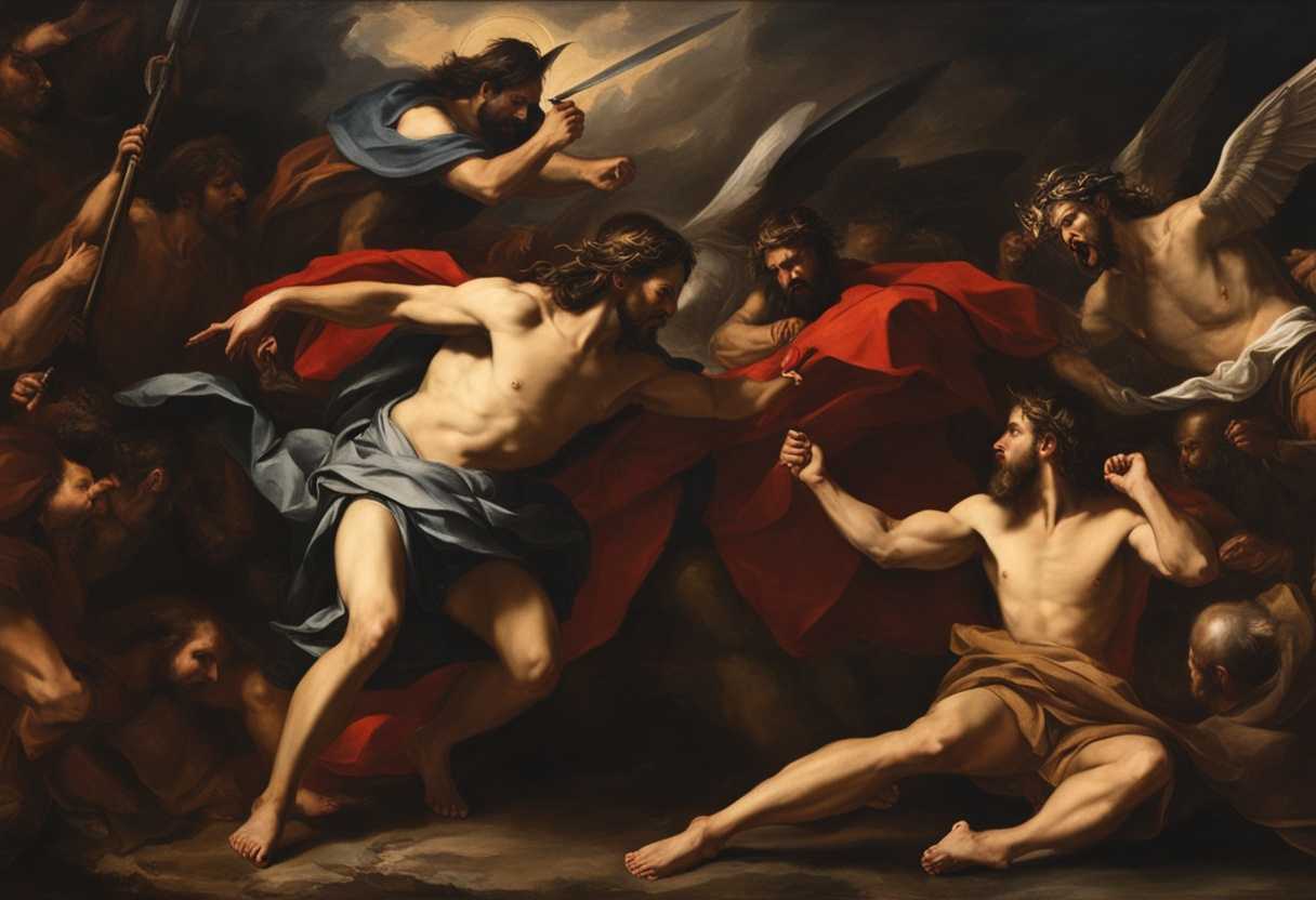Dramatic-religious-scene-Jesus-and-Satan-face-off-in-intense-battle-of-good-vs-evil_epym