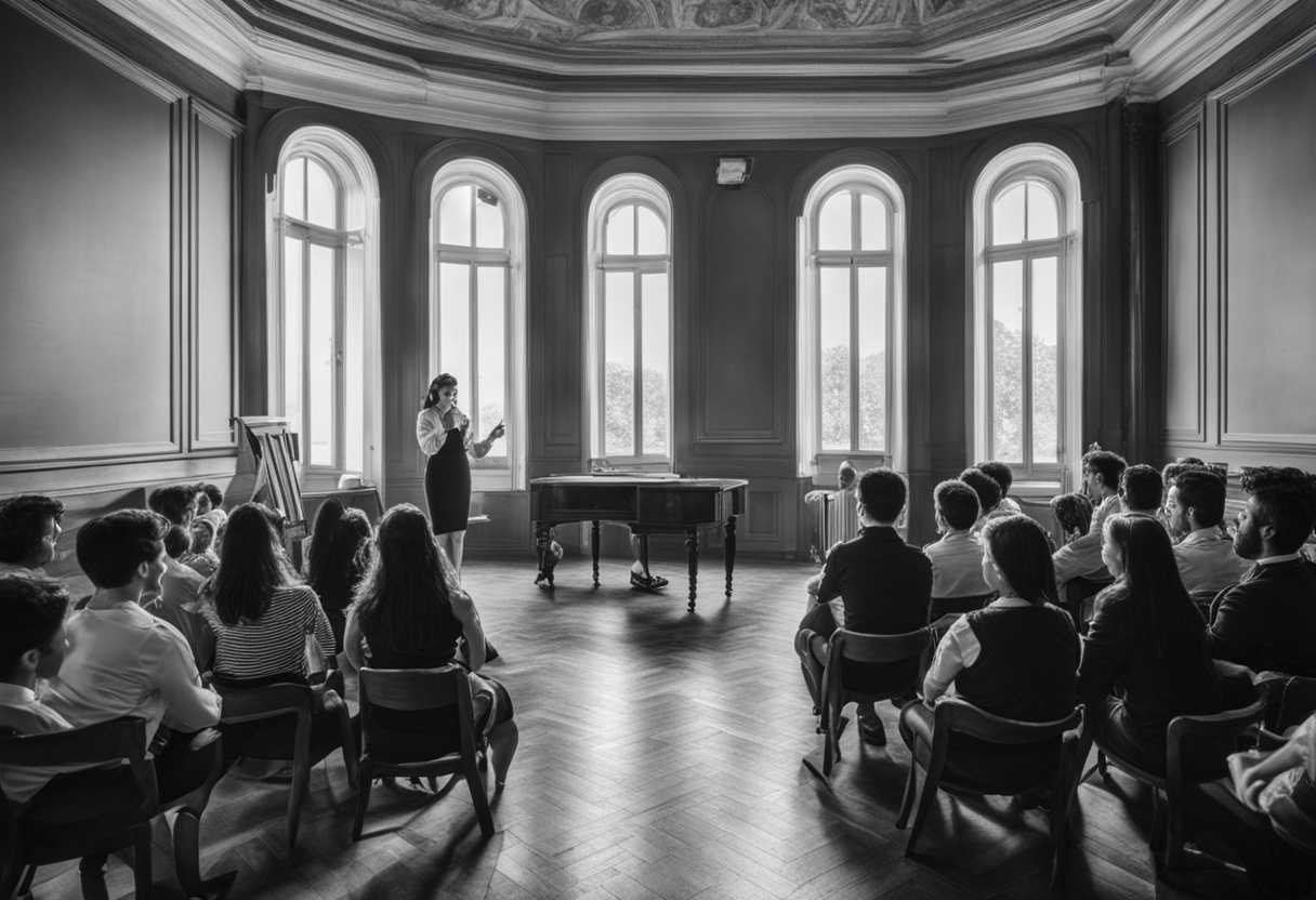 Teacher-passionately-lecturing-to-engaged-students-in-a-classic-black-and-white-setting_kuyg