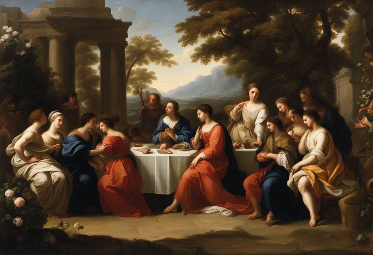 A-diverse-group-gathers-in-a-tranquil-garden-embodying-righteousness-mercy-purity-resilience-an_vfaf