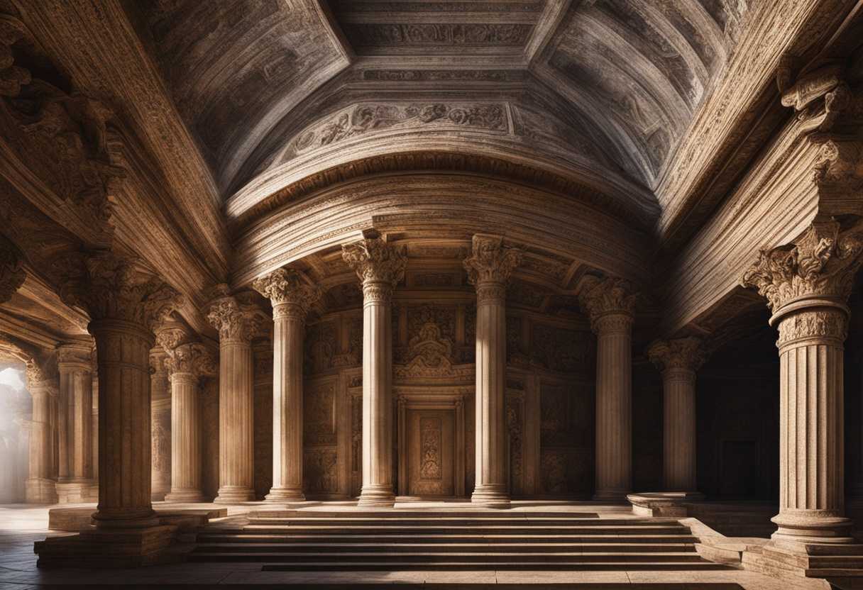 Ancient-temple-with-weathered-carvings-and-pillars-exuding-grandeur-history-and-reverence-in-still_fsua