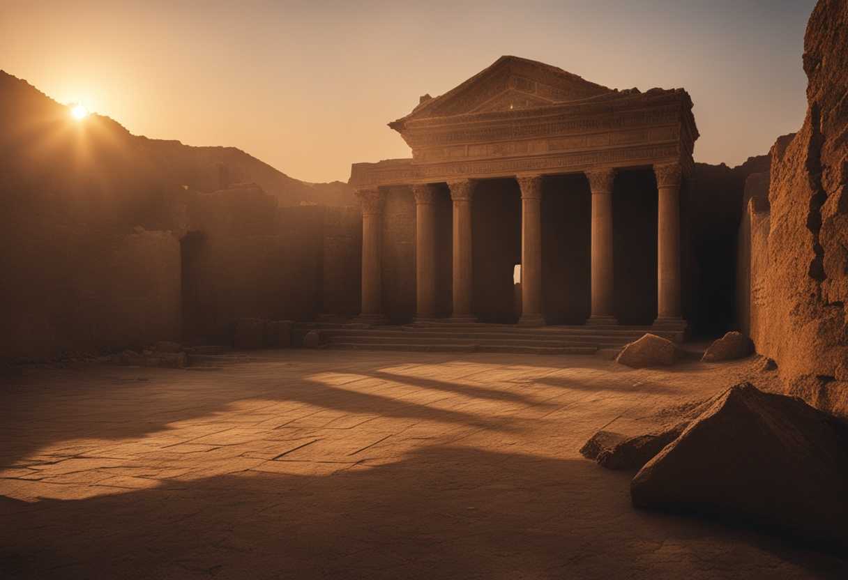 Exploring-ancient-ruins-of-Nineveh-at-sunset-silent-desolate-beauty-shadows-of-a-lost-city_qphi