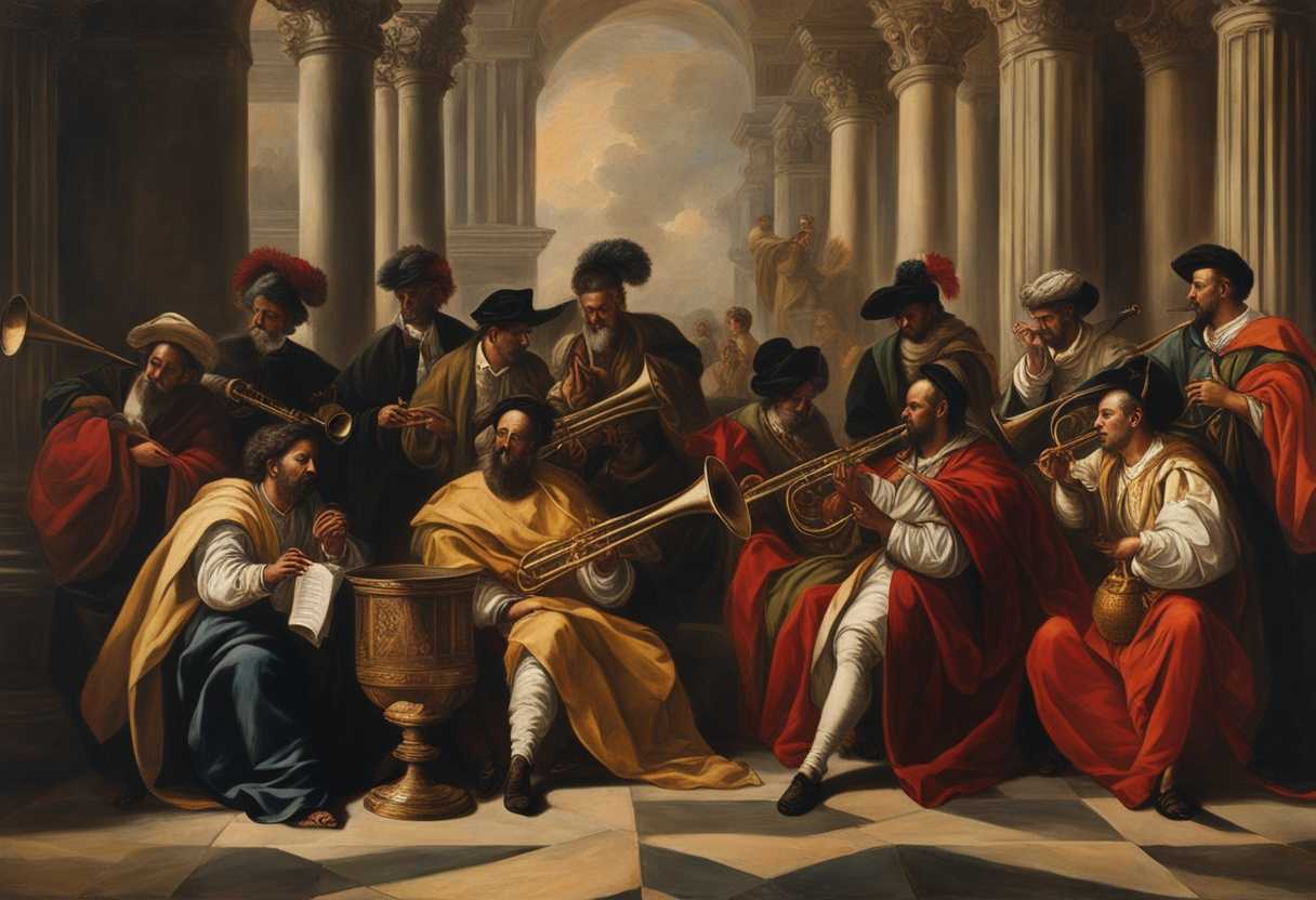 Priests-and-Levites-in-traditional-attire-play-trumpets-with-reverence-and-unity_wmzy
