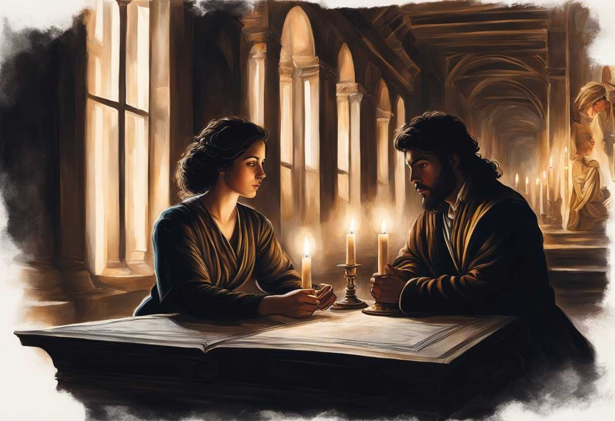 Nehemiah-and-Hanani-in-candlelit-citadel-discussing-history-deep-in-thought-poignant-atmosphere_ecft