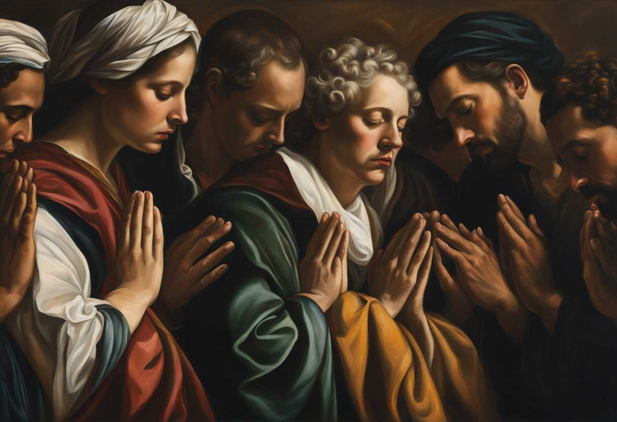 A-diverse-group-of-individuals-bow-their-heads-in-prayer-seeking-forgiveness-and-unity_jecd
