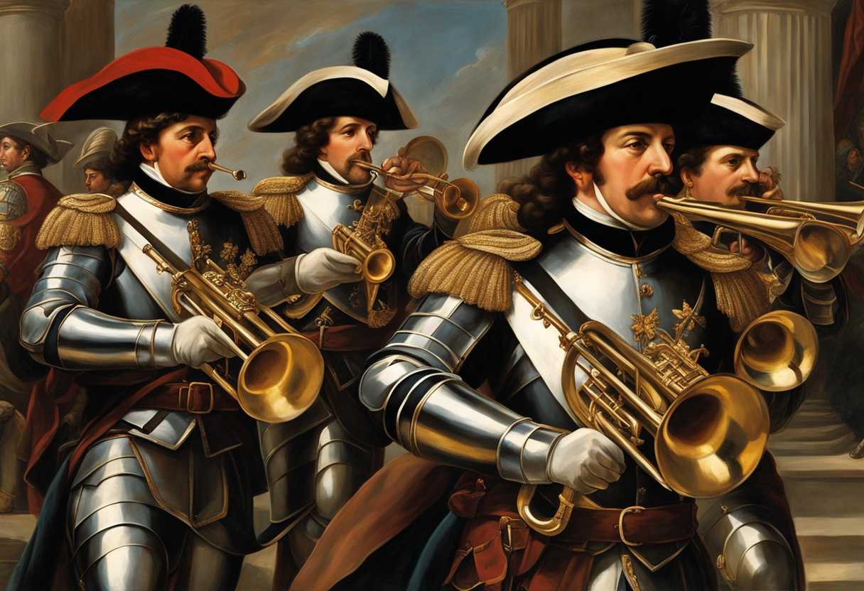 Soldiers-in-formation-with-trumpets-armor-shining-ready-to-sound-the-alarm_qamh