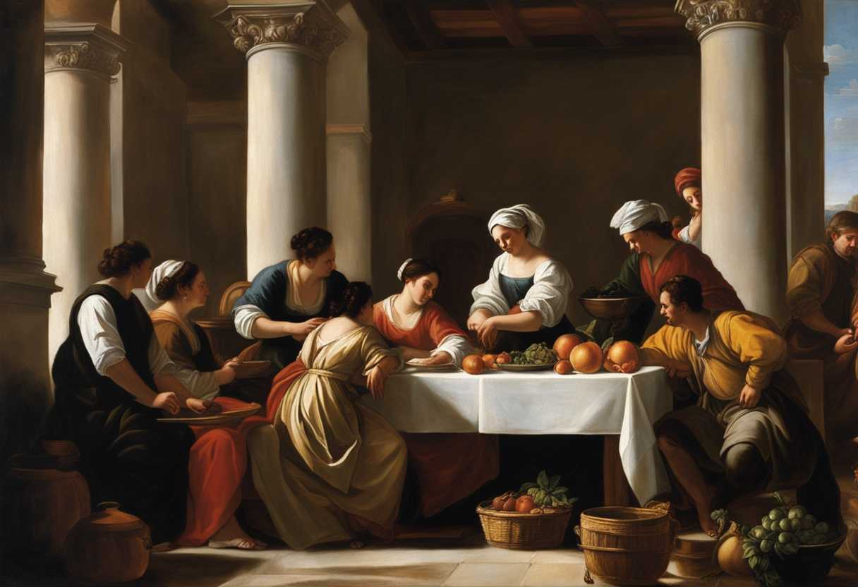 Community-members-gather-in-warm-natural-light-grinding-manna-and-cooking-together-in-candid-moment_reav