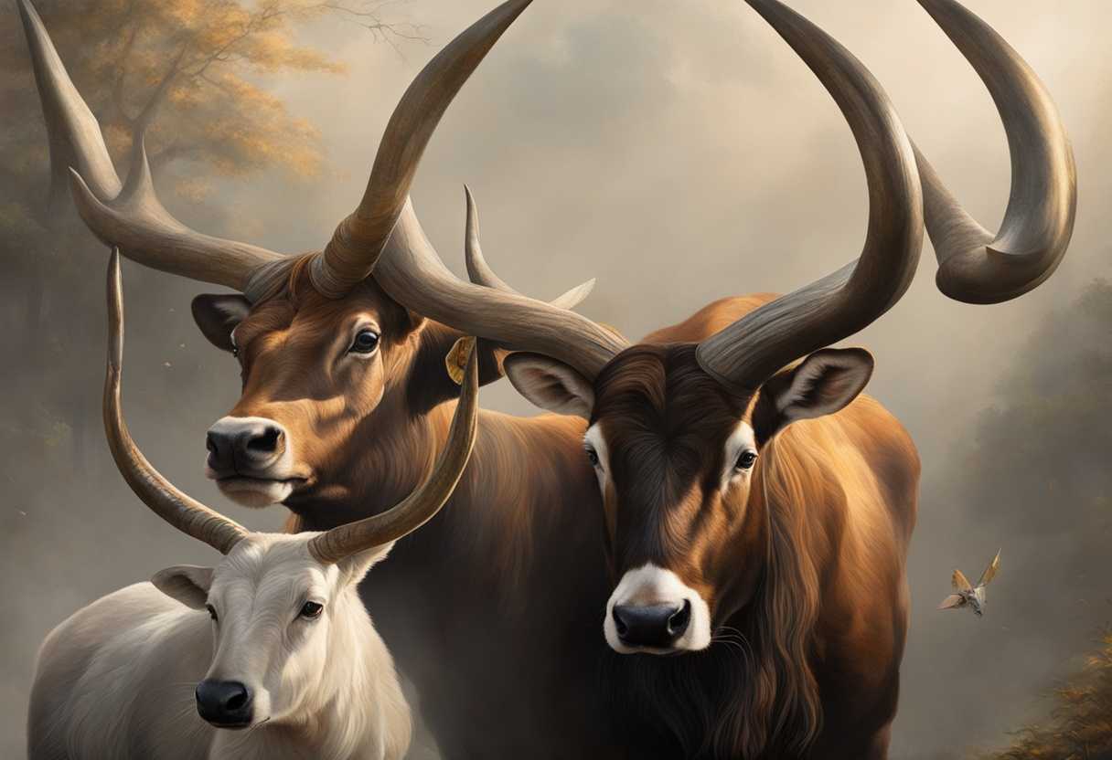 A-serene-gathering-of-sacred-animals-with-majestic-horns-and-gentle-gazes-in-reverent-lighting_egnz