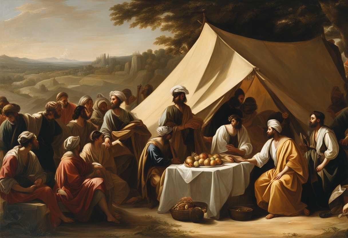 Israelites-gather-in-a-camp-with-banners-unity-reverence-and-dignified-poses-around-the-tent_guat