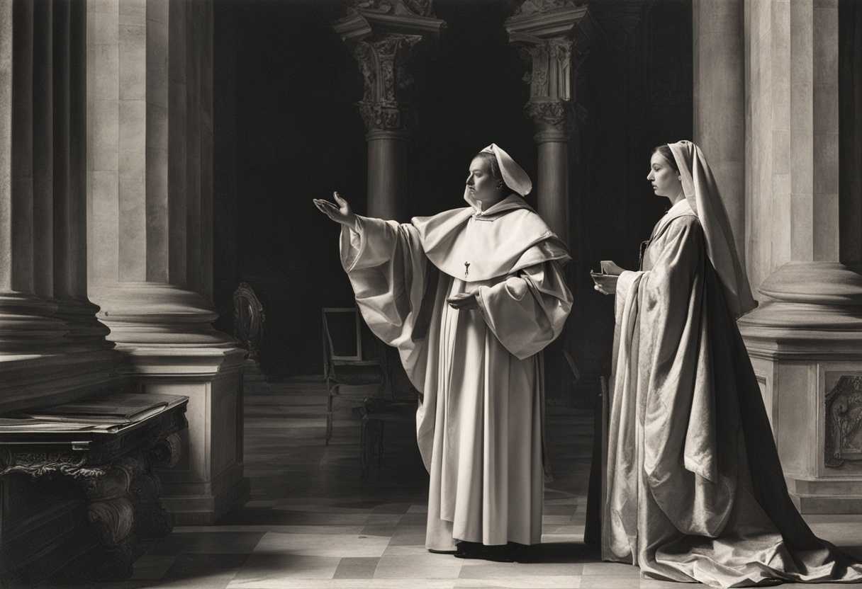 A-priest-and-a-woman-in-traditional-robes-perform-a-solemn-oath-taking-ritual_ldtl