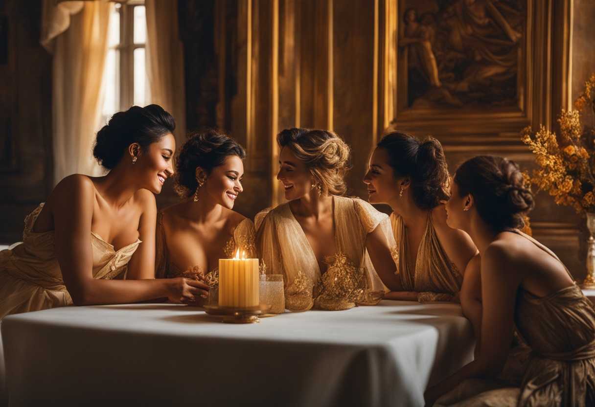 Close-knit-group-bathed-in-golden-light-sharing-genuine-connection-and-warmth-in-candid-moment_imey