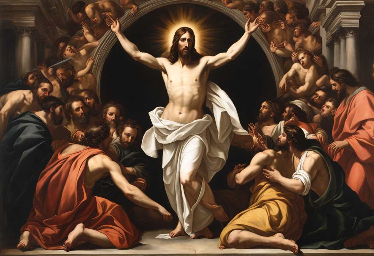 Jesus-Christ-standing-in-a-circle-of-tongues-radiating-divine-authority-and-reverence_zbgg