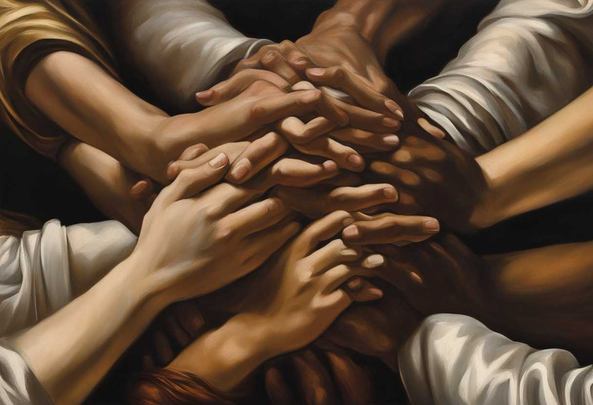 People-in-prayer-circle-heads-bowed-hands-clasped-serene-unity-spiritual-connection-warm-glow_utis