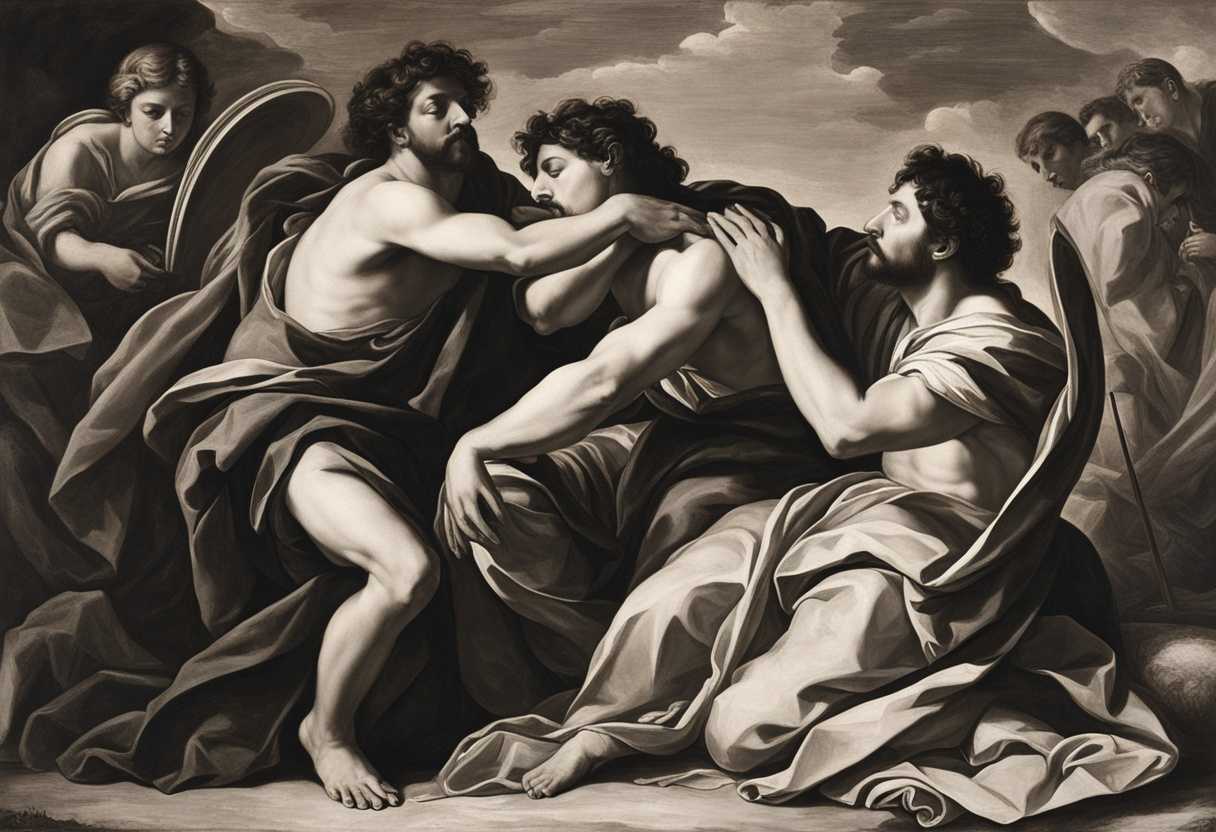 Brothers-united-in-tears-following-leader's-example-contrasting-enemies-and-Savior-anticipating-h_brqa
