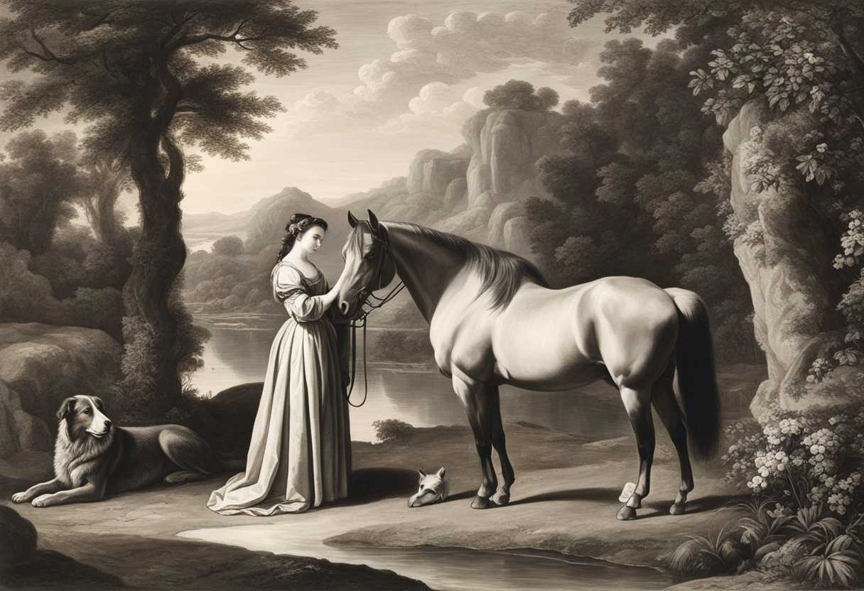 A-serene-scene-of-a-noble-figure-caring-for-a-gentle-beast-in-nature_ajtl
