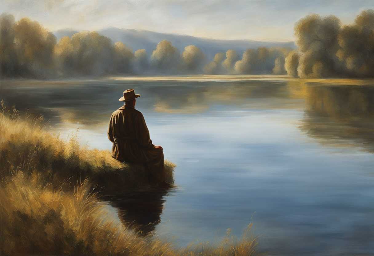 Solitary-figure-at-tranquil-lake-bathed-in-soft-morning-light-reflecting-on-peaceful-solitude_ywkq