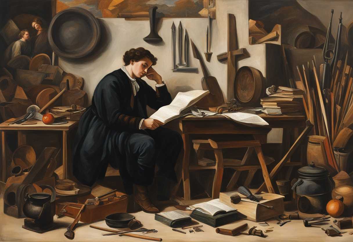 A-person-deep-in-thought-surrounded-by-work-tools-showing-determination-and-introspection_lxxe
