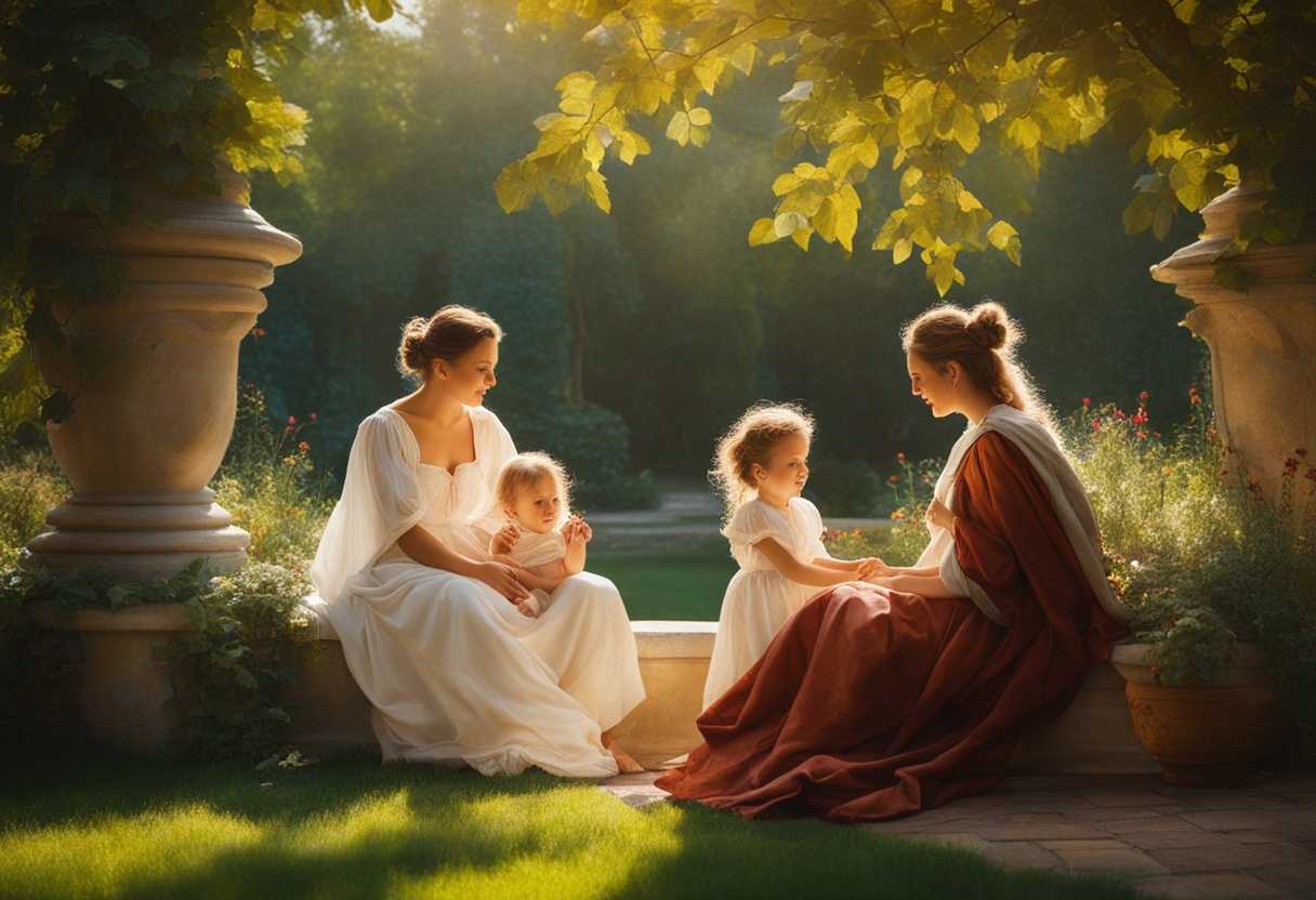 Generations-bond-in-peaceful-garden-sharing-wisdom-under-gentle-sunlight-love-and-respect_codv