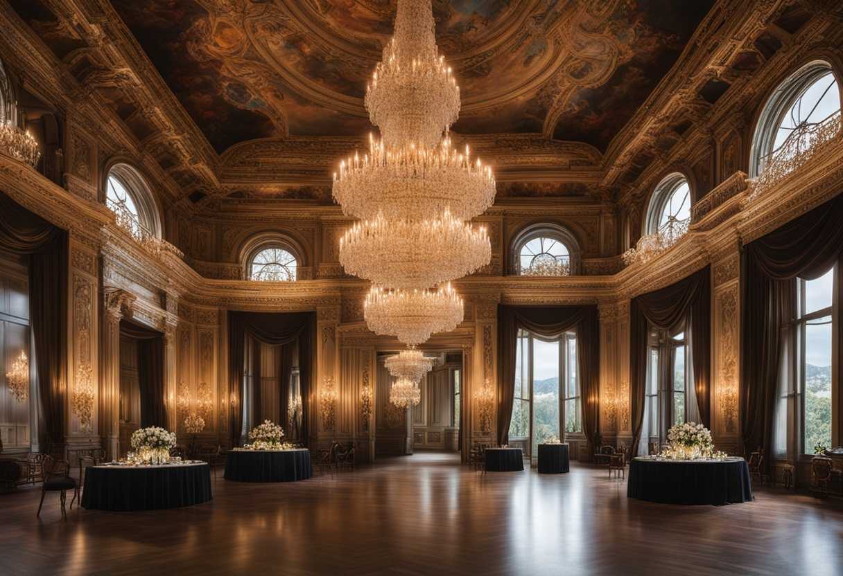 A-grand-chandelier-hangs-in-a-ballroom-casting-a-soft-glow-on-intricate-details_izjn