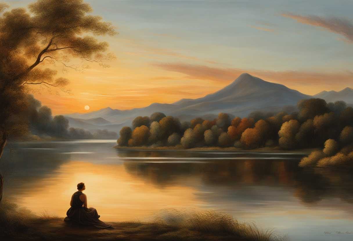 A-figure-sits-by-a-serene-lake-at-sunset-surrounded-by-rolling-hills_wxfz